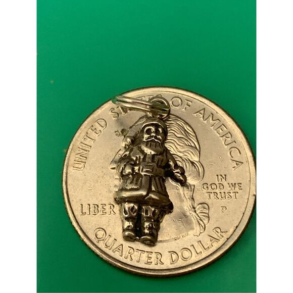 Santa Sterling Silver Jewelry Charm #Christmas #santa - Picture 2 of 3